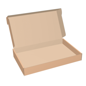 Pudełko z brązowej tektury falistej